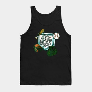 My Girl Might Not Always Swing But I Do Baseball Tank Top